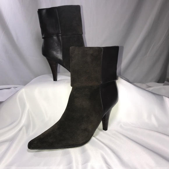 Kenneth Cole Reaction Brown Suede Boots Sz 7 - Picture 5 of 8